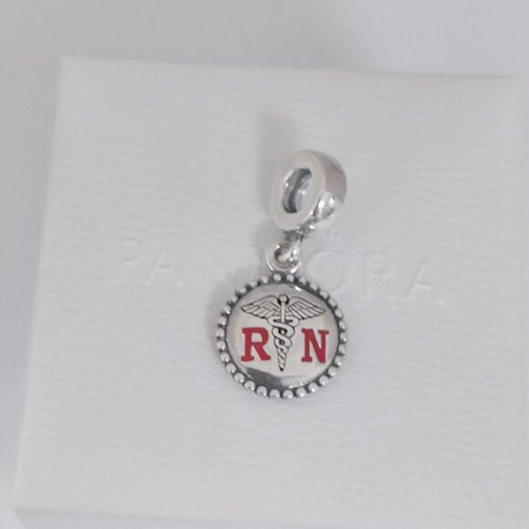 Pandora Exclusive RN Registered Nurse Dangle Charm S925 Silver with box - Picture 7 of 9